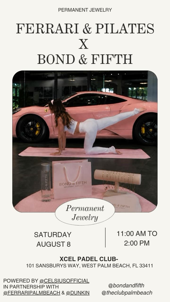 ‚ú® Bond & Fifth x Ferrari & Pilates ‚ú®
In partnership with Ferrari & an incredible Pilates community. ü§çüèéÔ∏è
Join us for