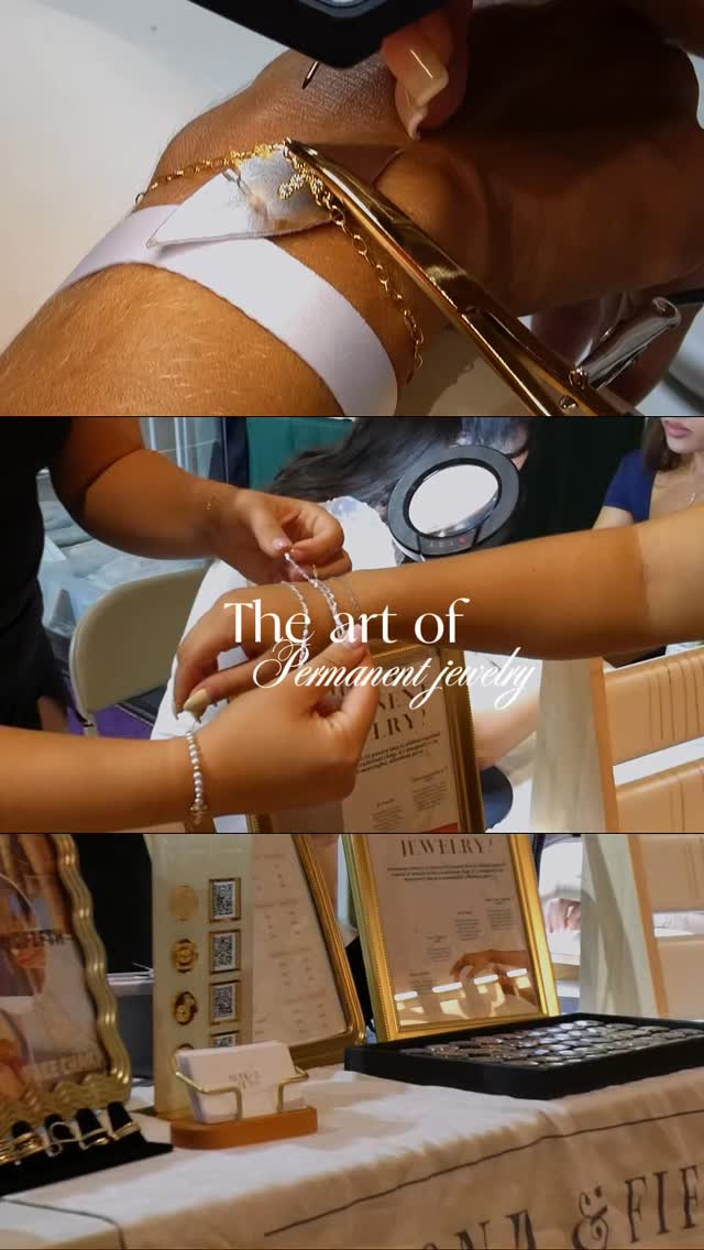 The ART of permanent jewelry ‚ú® #permanentjewelry #bondandfifth #southfloridaevents #explorepage #explore üì∏: